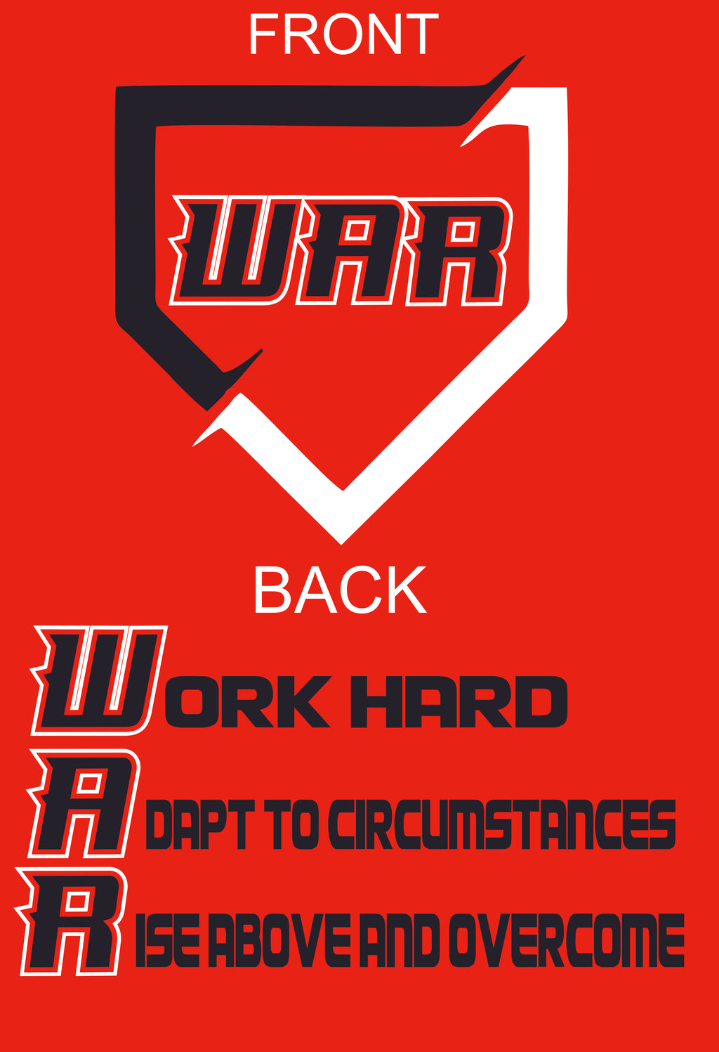 WAR BASEBALL DAVID GUILLORY 2 SIDED LOGO