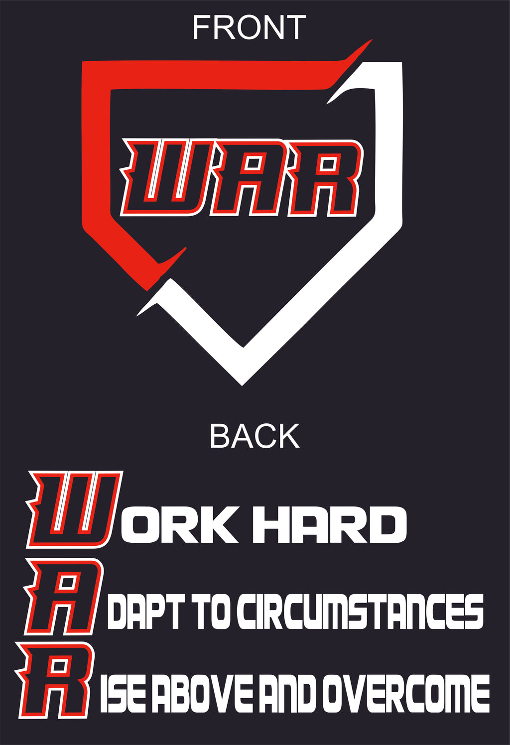 WAR BASEBALL DAVID GUILLORY 2 SIDED LOGO