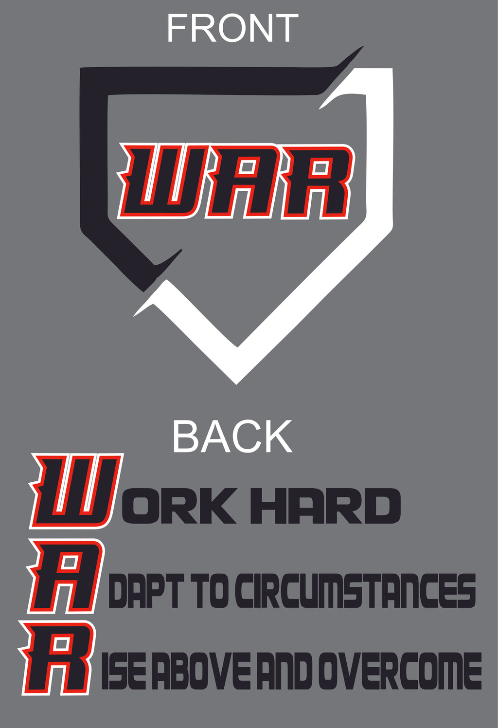 WAR BASEBALL DAVID GUILLORY 2 SIDED LOGO