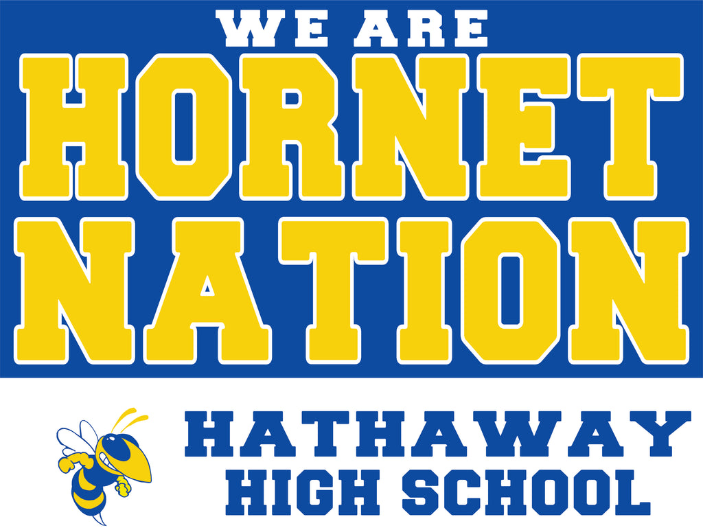 HORNET NATION FUNDRAISER SIGN