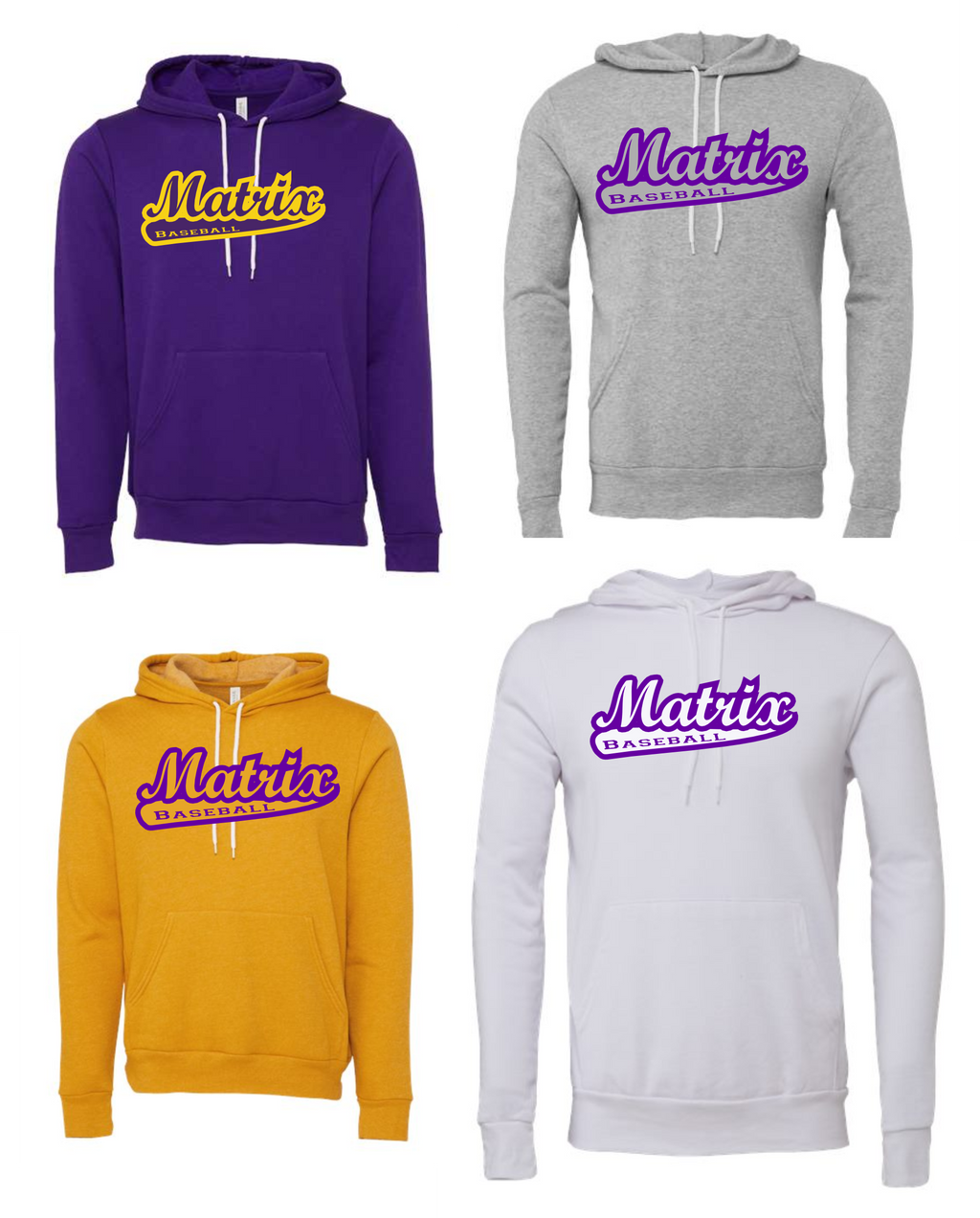 MATRIX BASEBALL FANWEAR 2025 ADULT BELLA CANVAS OUTERWEAR LOGO 1