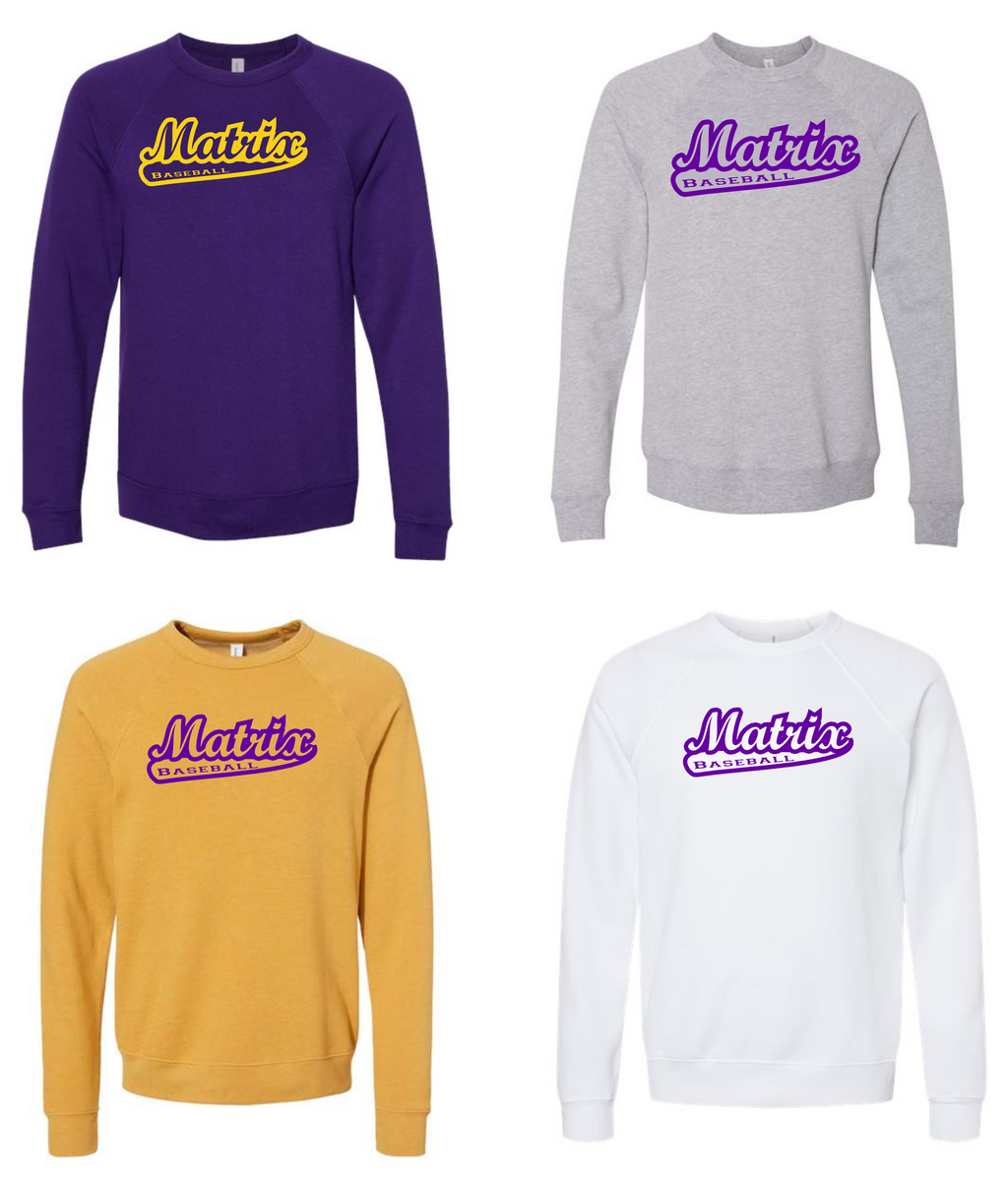 MATRIX BASEBALL FANWEAR 2025 BELLA CANVAS OUTERWEAR LOGO 1