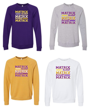 MATRIX BASEBALL FANWEAR 2025 BELLA CANVAS OUTERWEAR LOGO 2