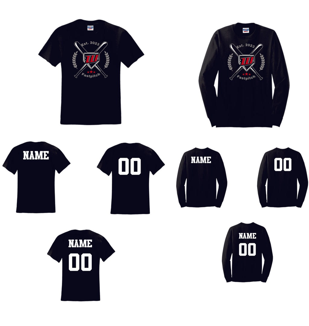 WAR SOFTBALL 14U FANWEAR 2025 COTTON OPTIONS  LOGO 2